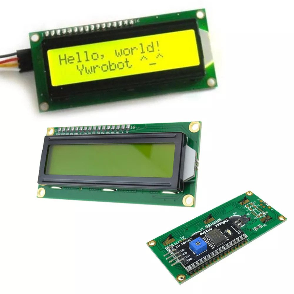 1602 16x2 Character Lcd Display Module With Iici2ctwisp I Interface Yellow 0827